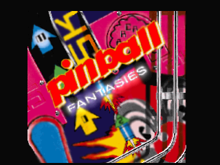 Pinball Fantasies title screen for Jaguar